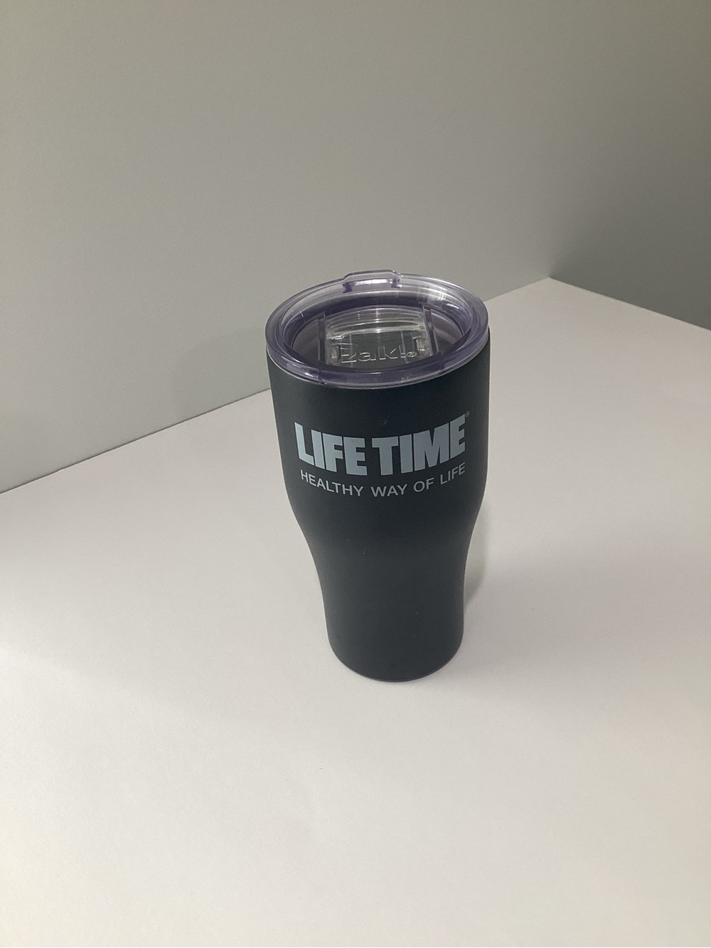 Lifetime Black Insulated Travel Tumbler with Clear Lid
